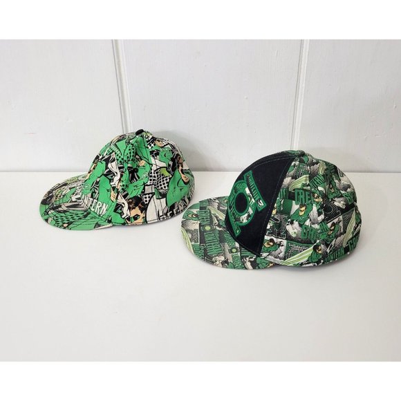 Green Lantern Baseball Caps DC Comics Originals 2 Caps Size S - Picture 2 of 6
